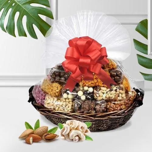 Premium Dry Fruits Gift Basket for Mothers Day
