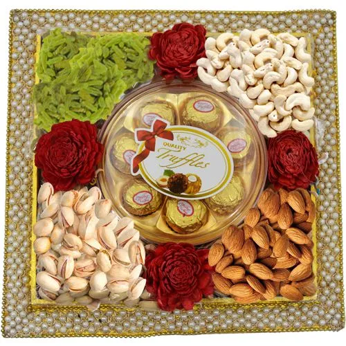 Order Fancy Pearl Dcor Dry Fruits Tray