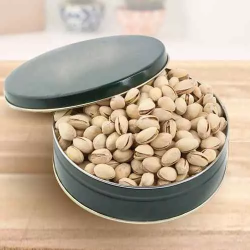 Deliver Round Box of Pistachio Online 