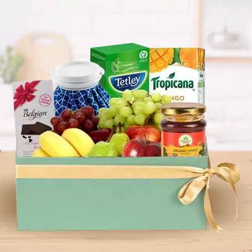 Tasty Box of Fresh Fruits N Assortments