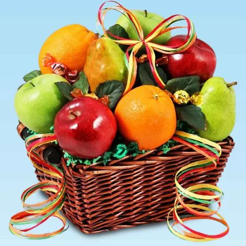 Send Happy Mothers Day Fresh Fruit Basket Online