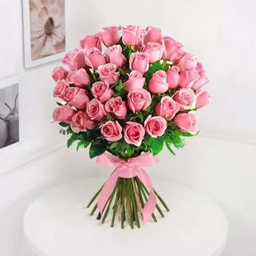 Order Fresh Pink Roses Bouquet for Mothers Day 