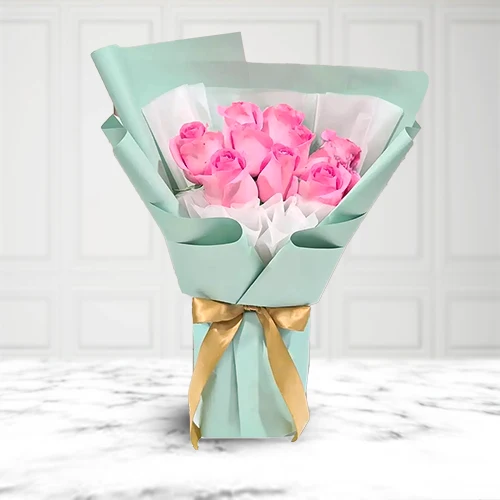 Eternal Harmony Pink Roses Bouquet