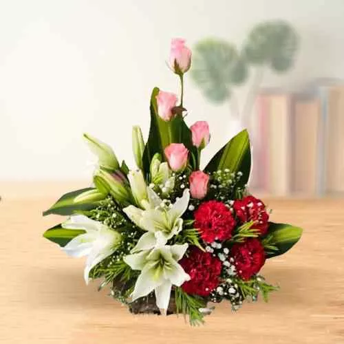 Order for Elegant Mixed Flowers Bouquet