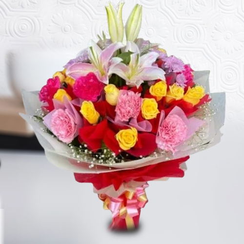 Buy Hand Bouquet of Assorted Flowers