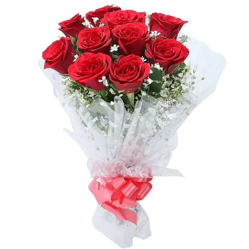 Shop Radiant Red Roses Bouquet Online