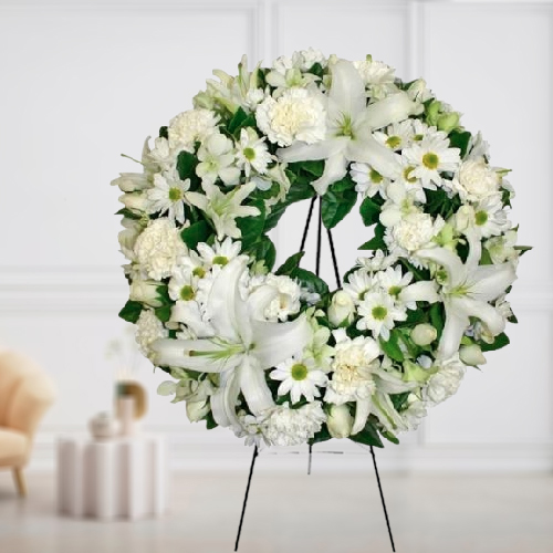 Special Wreath of Mixed Florals