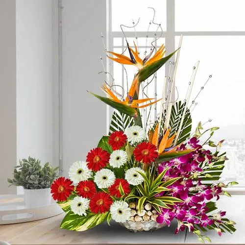 Send Mixed Flowers Arrangement