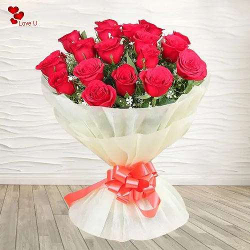 Order Dutch Roses Hand Bunch for V-Day