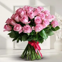 50 Pink roses Bunch