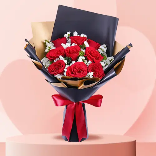 10 Red Rose Bouquet