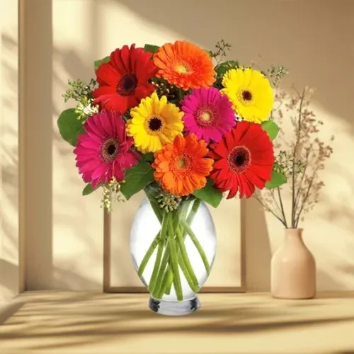 Vase of Joyous Gerberas