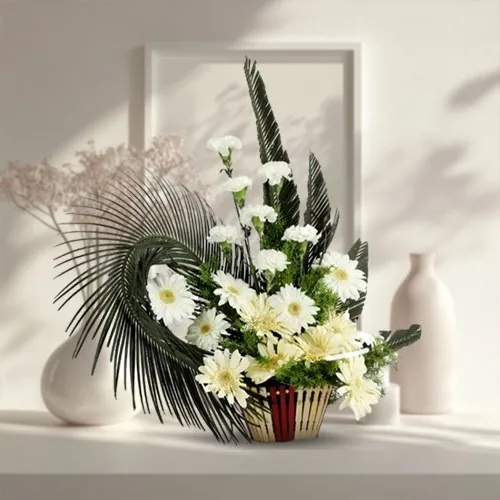 Attractive Carnations N Gerberas Bunch