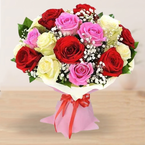 Order Luxurious Mixed Roses Bouquet