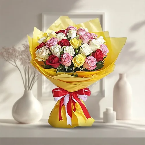 Glorious Mixed Roses Bunch