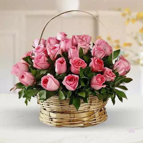 Order Delicate Pink Roses Arrangement