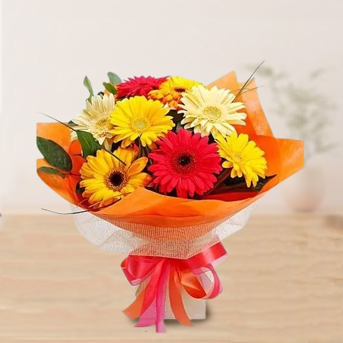 Order Lovely Gerberas Bouquet Online 