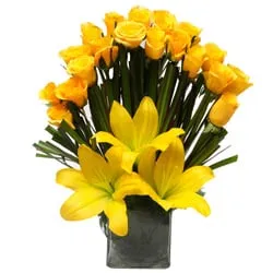 Blazing Blossoms in an Energized Arrangement Blazing Blossoms in an Energized Arrangement