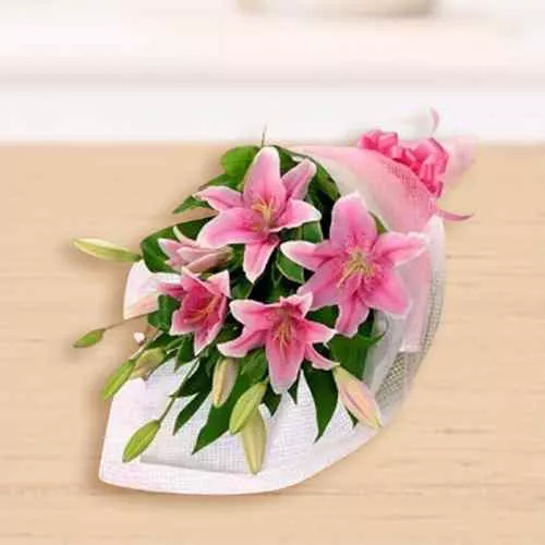 Radiant Bouquet of Lilies