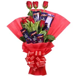 Sublime Love Treat Conclave of Red Rose and Cadbury Chocolates Sublime Love Treat Conclave of Red Rose and Cadbury Chocolates