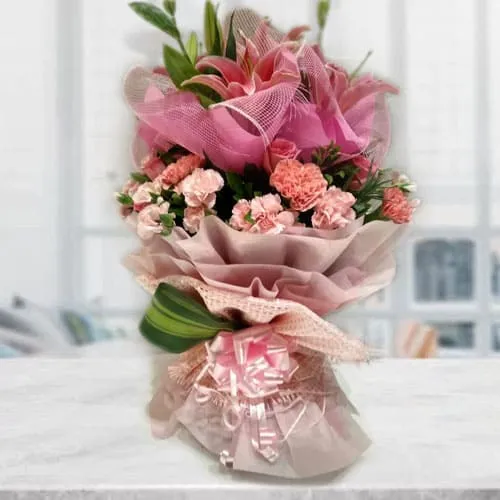 Shop for Carnations N Lilies Bouquet