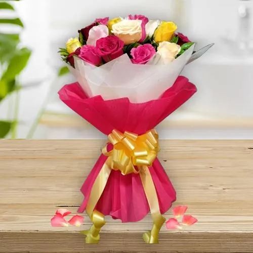 Refreshing Multi-Color Roses Bouquet