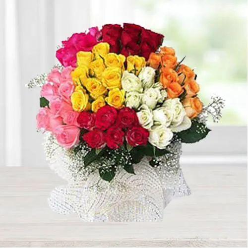 Charming Touch of Love Bouquet of Mix Roses