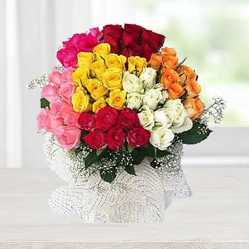 Attractive Be Mine Forever Roses Bouquet<br>