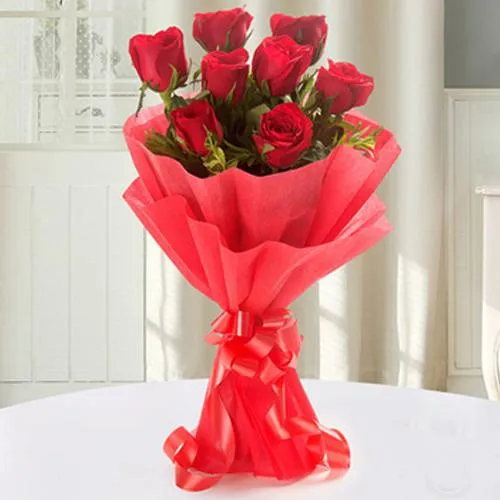 Sending Red Roses Designer Bouquet