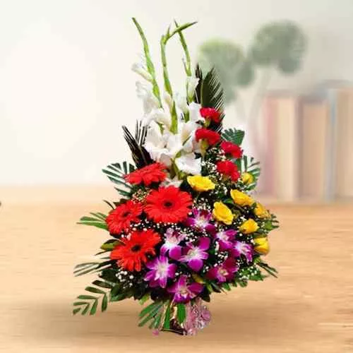 Sending Multi-Color Floral Arrangement Online