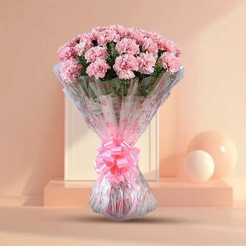 Shop for fresh Bouquet of Carnations in Pink shade