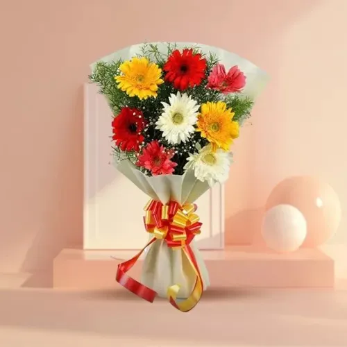 Sending Mixed Gerberas Bouquet Online 