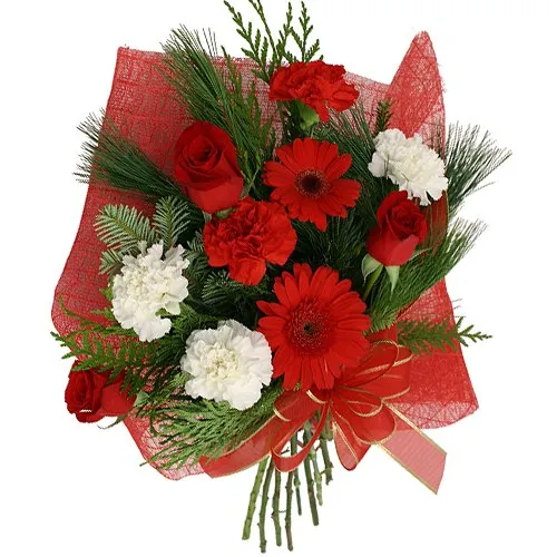 Decorative Bouquet of Assorted Flowers