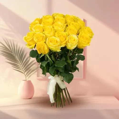 Summery Collection of Roses in Yellow Color