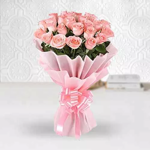 Sensational Hand Bunch of Two Doz Pink Roses