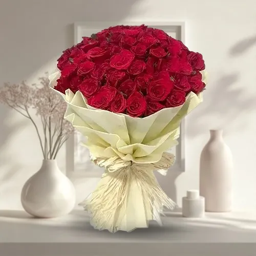 Shop for Red Rose Bouquet in Tissue Wrap 