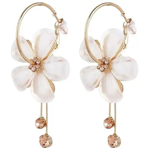 Gorgeous Gold Plated Floral Earrings