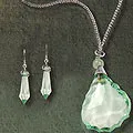 Crystal drop Necklace & Earrings Set