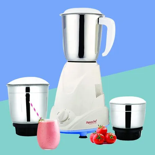 Riveting Eco Plus White Mixer Grinder from Signora Care