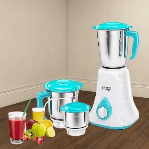 Excellent Russell Hobbs White Color Mixer Grinder with 3 Jars