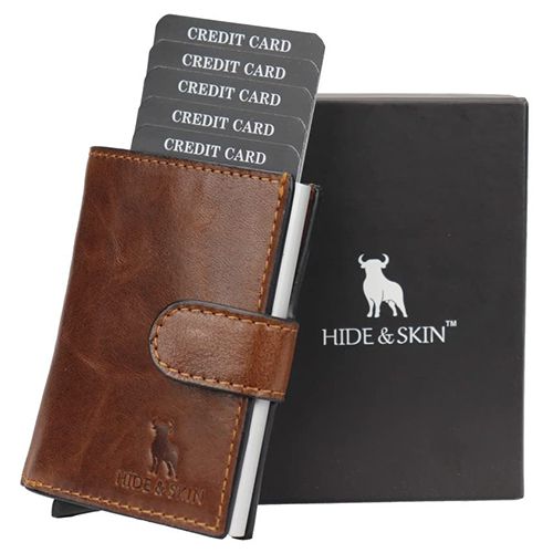 Amazing Hide N Skin Unisex Leather Card Holder