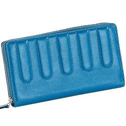 Shop for Leather Ladies Wallet in Sky Blue 