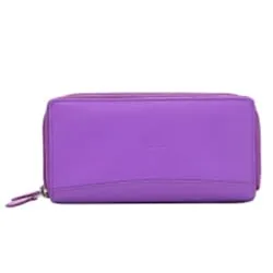Deliver Purple Ladies Leather Wallet 