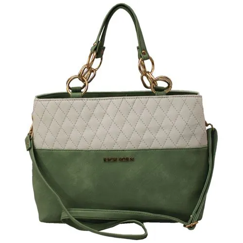 Impressive White N Brown Women Vanity Bag