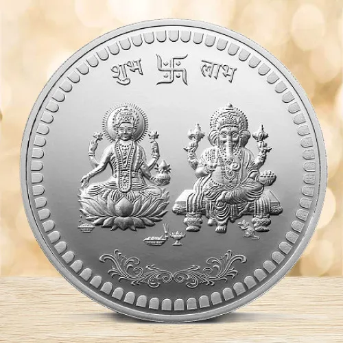 Order Lakshmi Ganesh Silver Coin