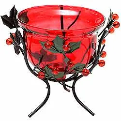 Online Red Wrought Iron Candle Stand Gift 