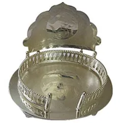 Auspicious Silver Plated Mandir Case 