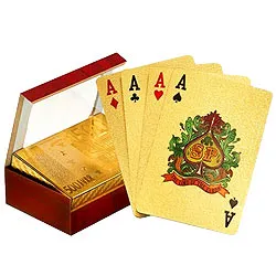 Authentic and Certified Gold Plated Playing Cards