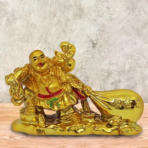 Deliver Feng Shui Laughing Buddha With Potli