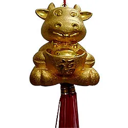 Deliver Gold Plated Feng Shui Happy Rabbit